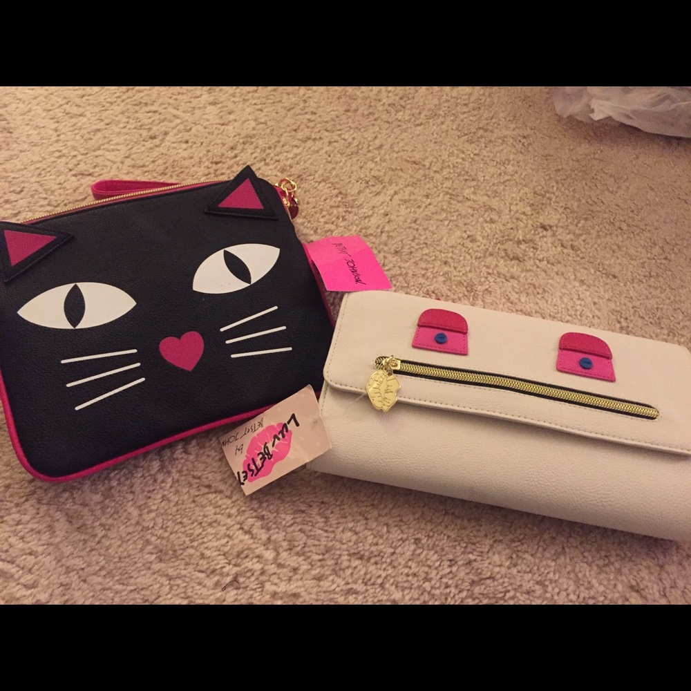 Betsey Johnson Cat Clutch Bundle